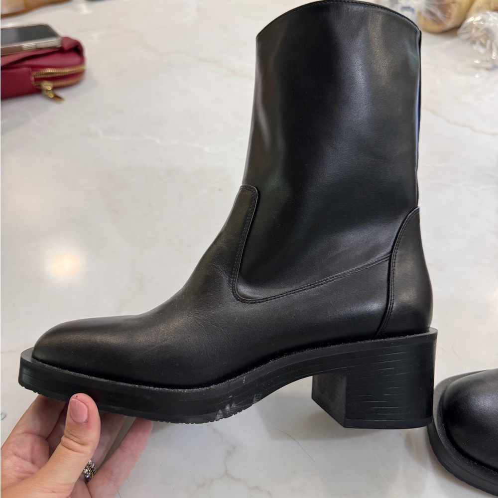 Stuart Weitzman Black Heeled Boots